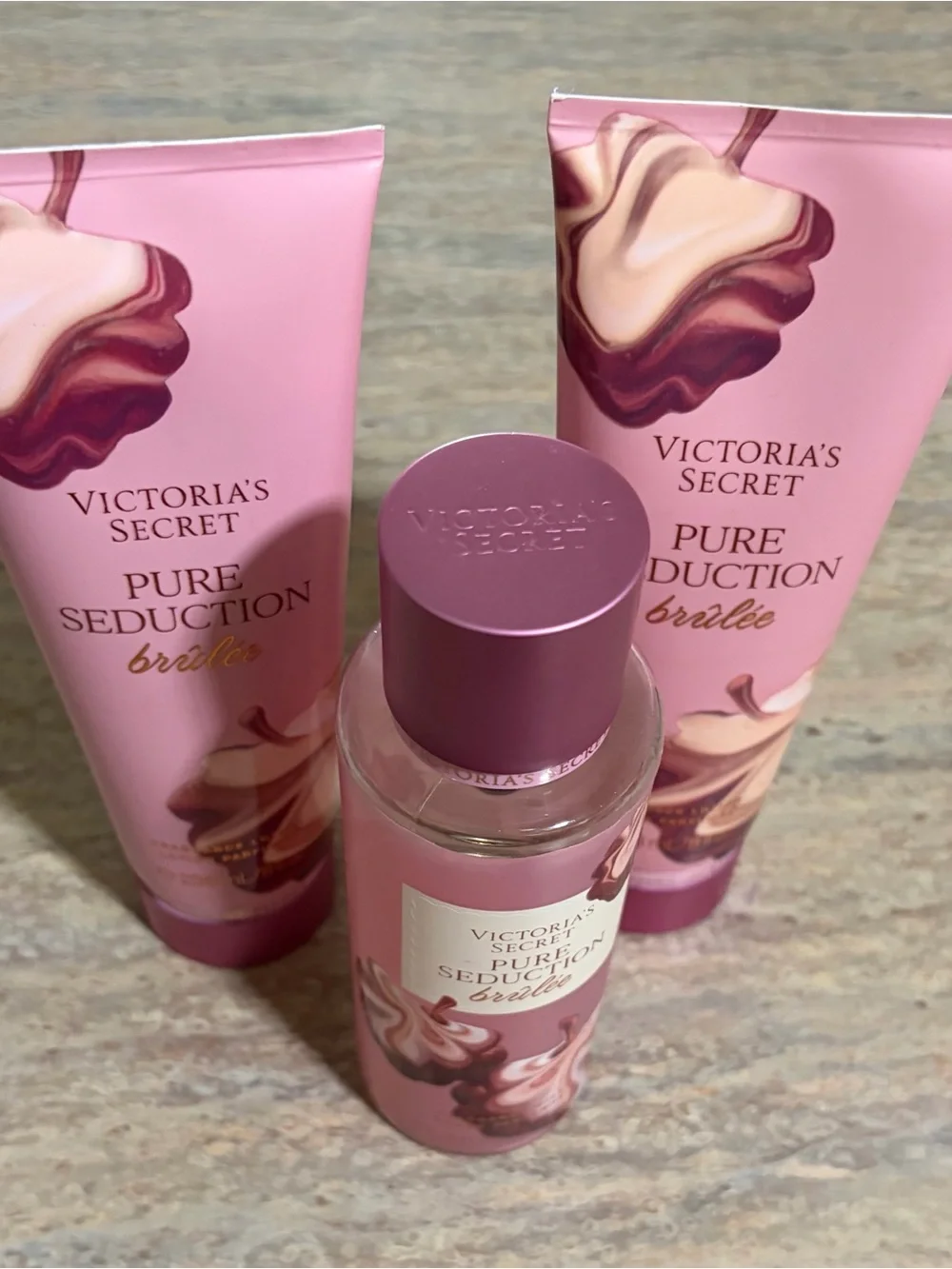Victoria's Secret Pure Seduction Brûlée Fragrance Lotions & Mist Set